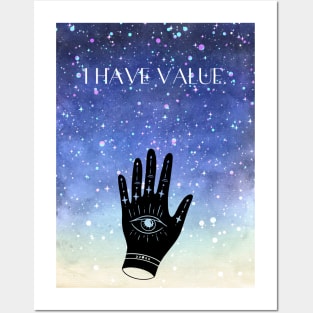 affirmation "I have value" Posters and Art